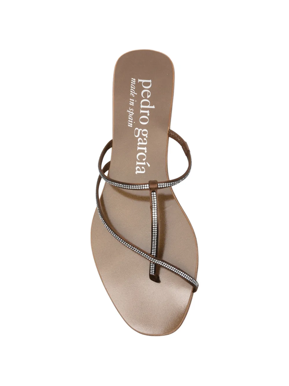 Pedro Garcia Estee T-strap flat sandals Bruin