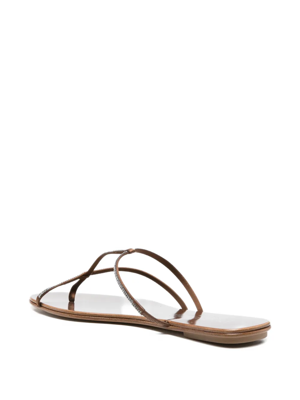 Pedro Garcia Estee T-strap flat sandals Bruin