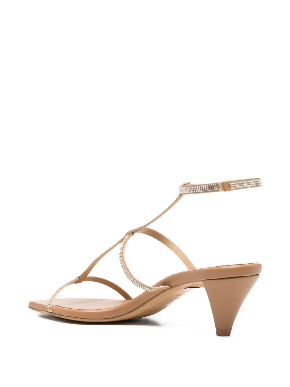 Pedro Garcia embellished-strap sandals Beige
