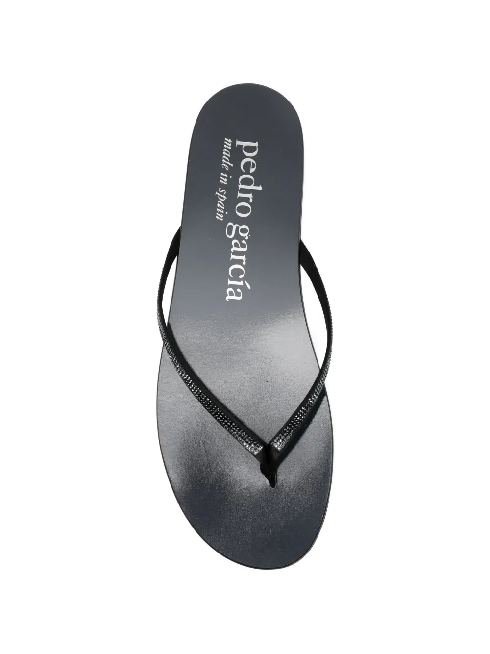 Pedro Garcia Prune teenslippers met verfraaiing Zwart