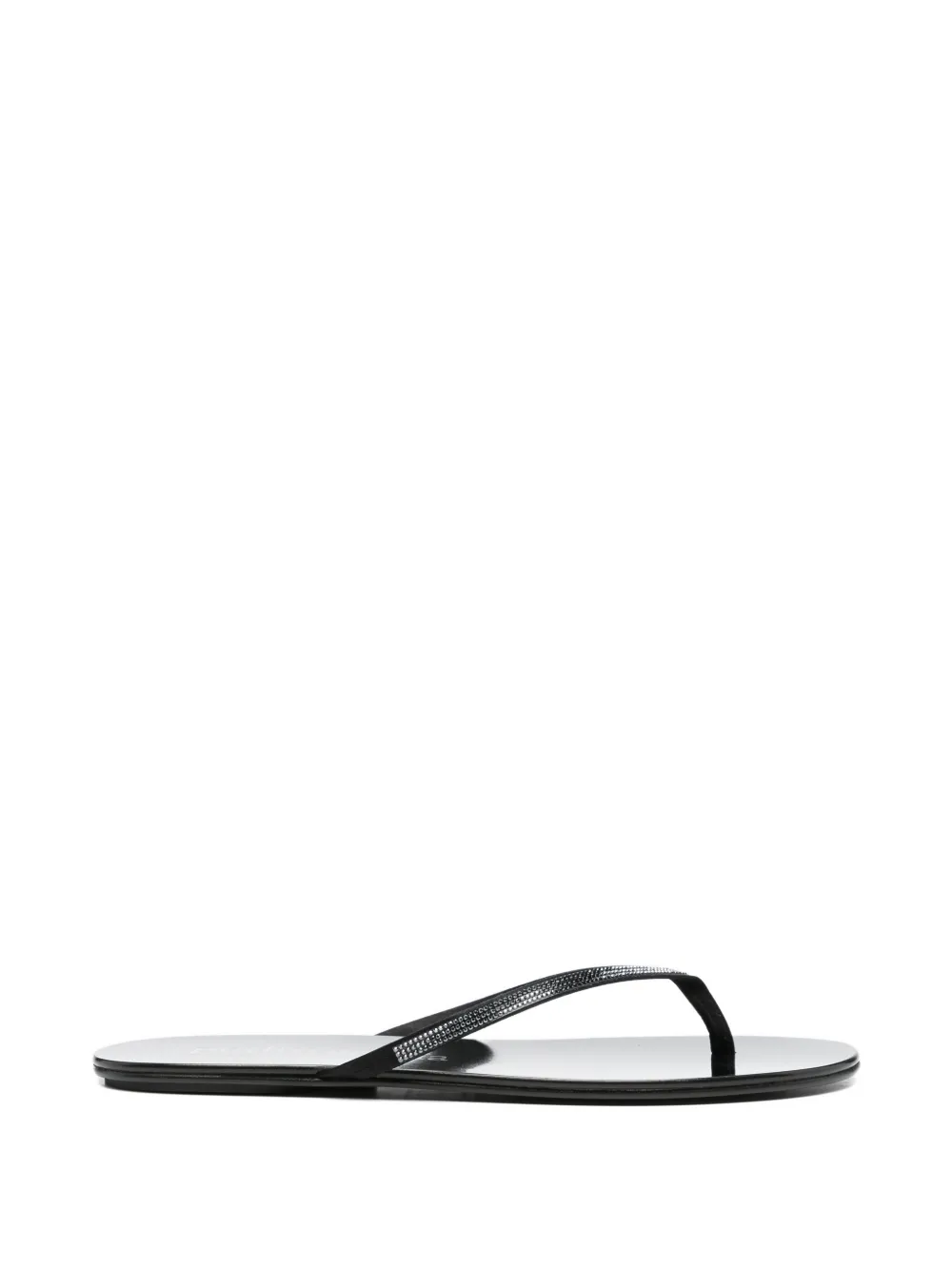 Pedro Garcia Prune embellished-thong flip flops - Schwarz