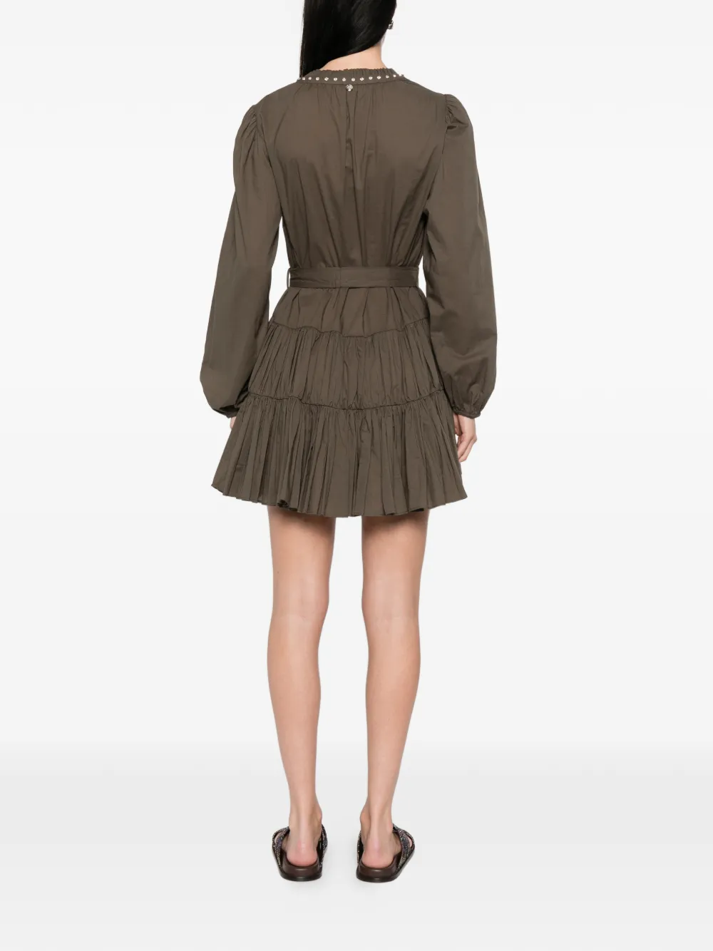LIU JO Mini-jurk van mousseline Groen
