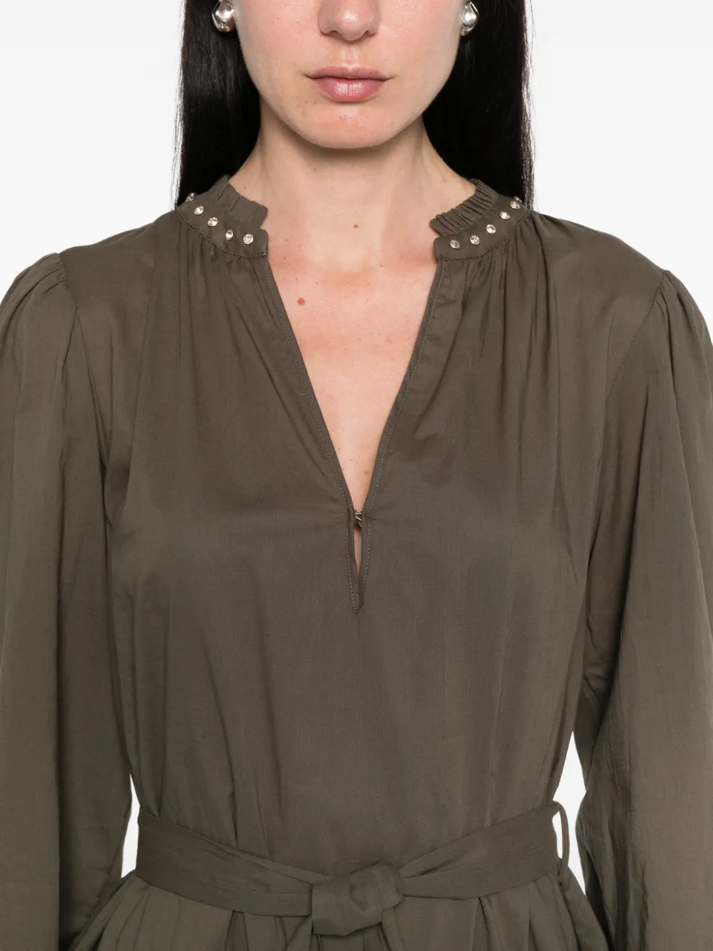 LIU JO Mini-jurk van mousseline Groen
