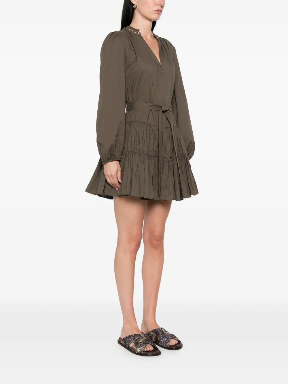 LIU JO Mini-jurk van mousseline Groen
