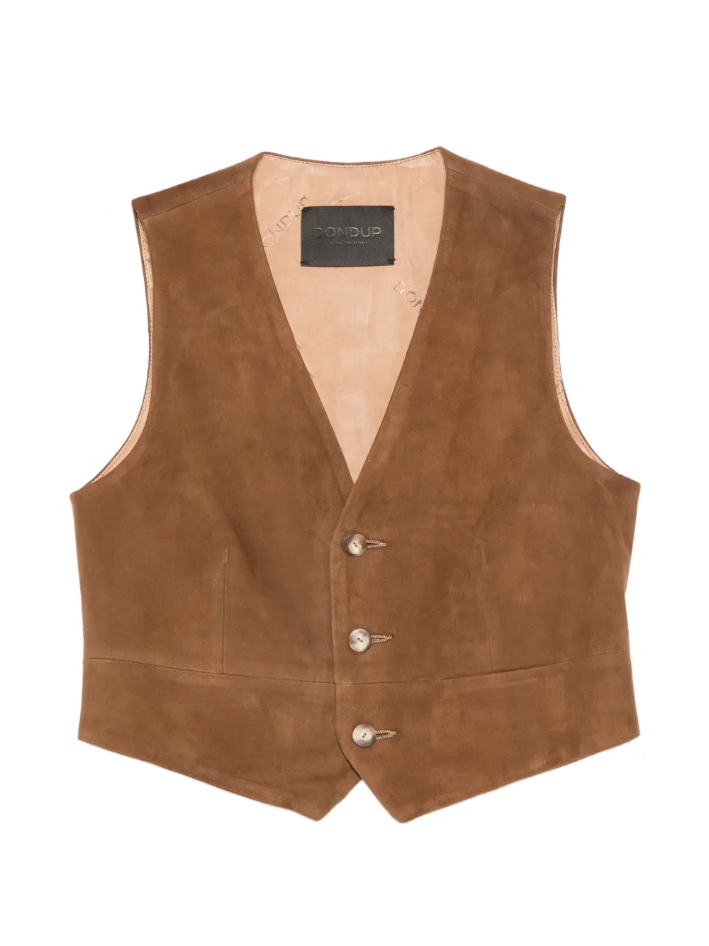 DONDUP V-neck waistcoat - Brown
