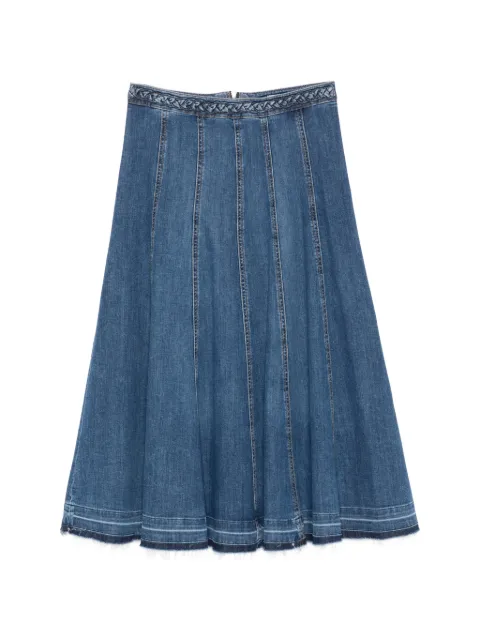 LIU JO braided A-line midi skirt