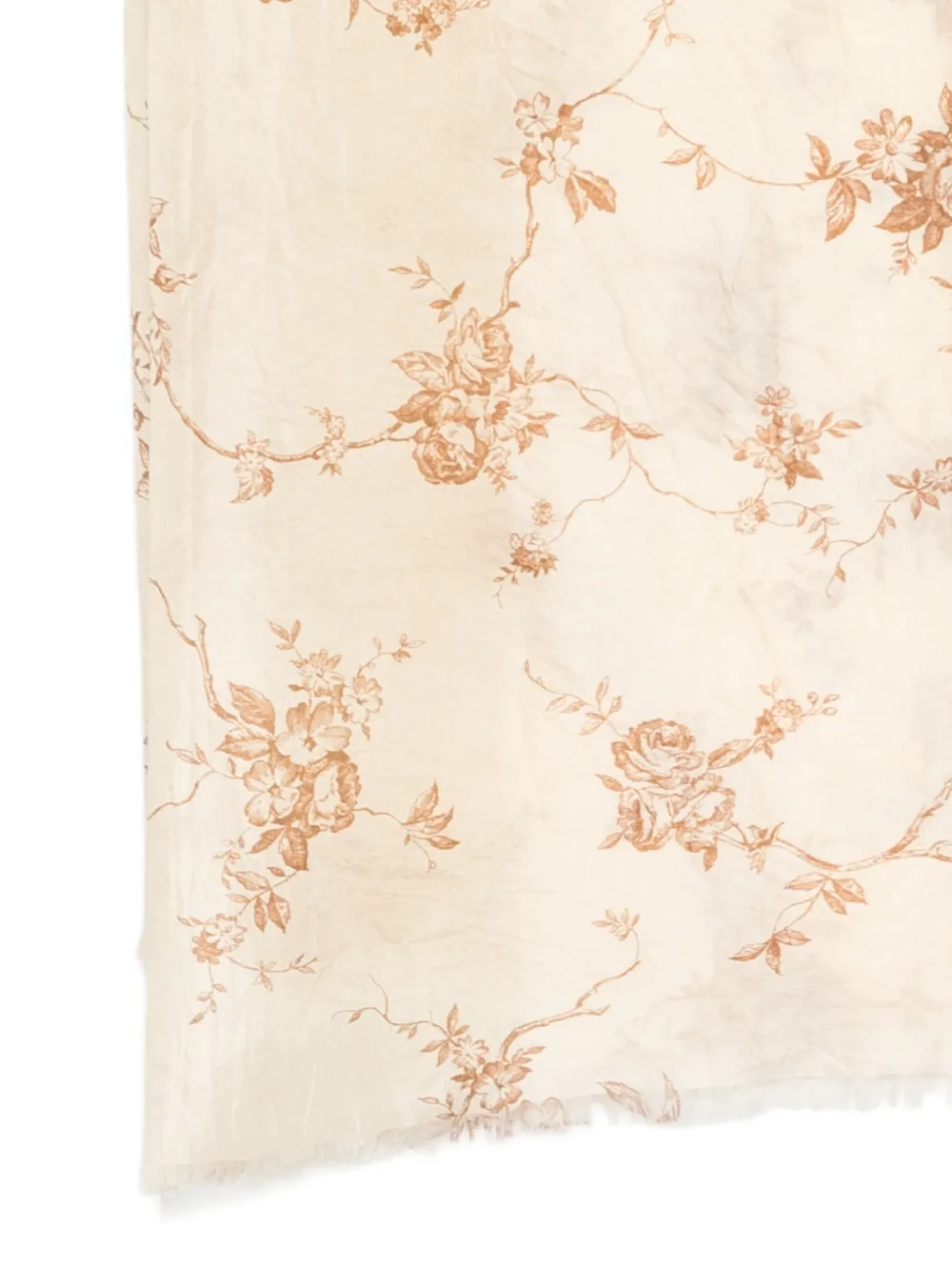 Seventy Floral-print Scarf - Neutrals 