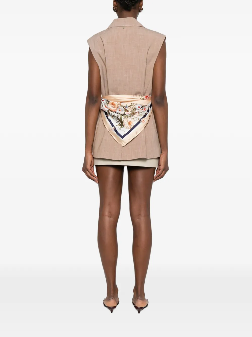 LIU JO Mouwloze gilet Bruin