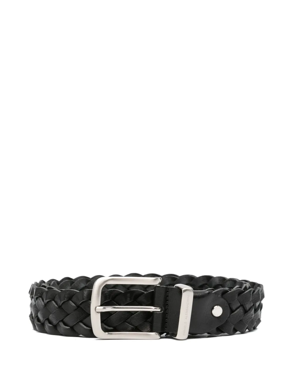 Daniele Alessandrini braided leather belt - Nero