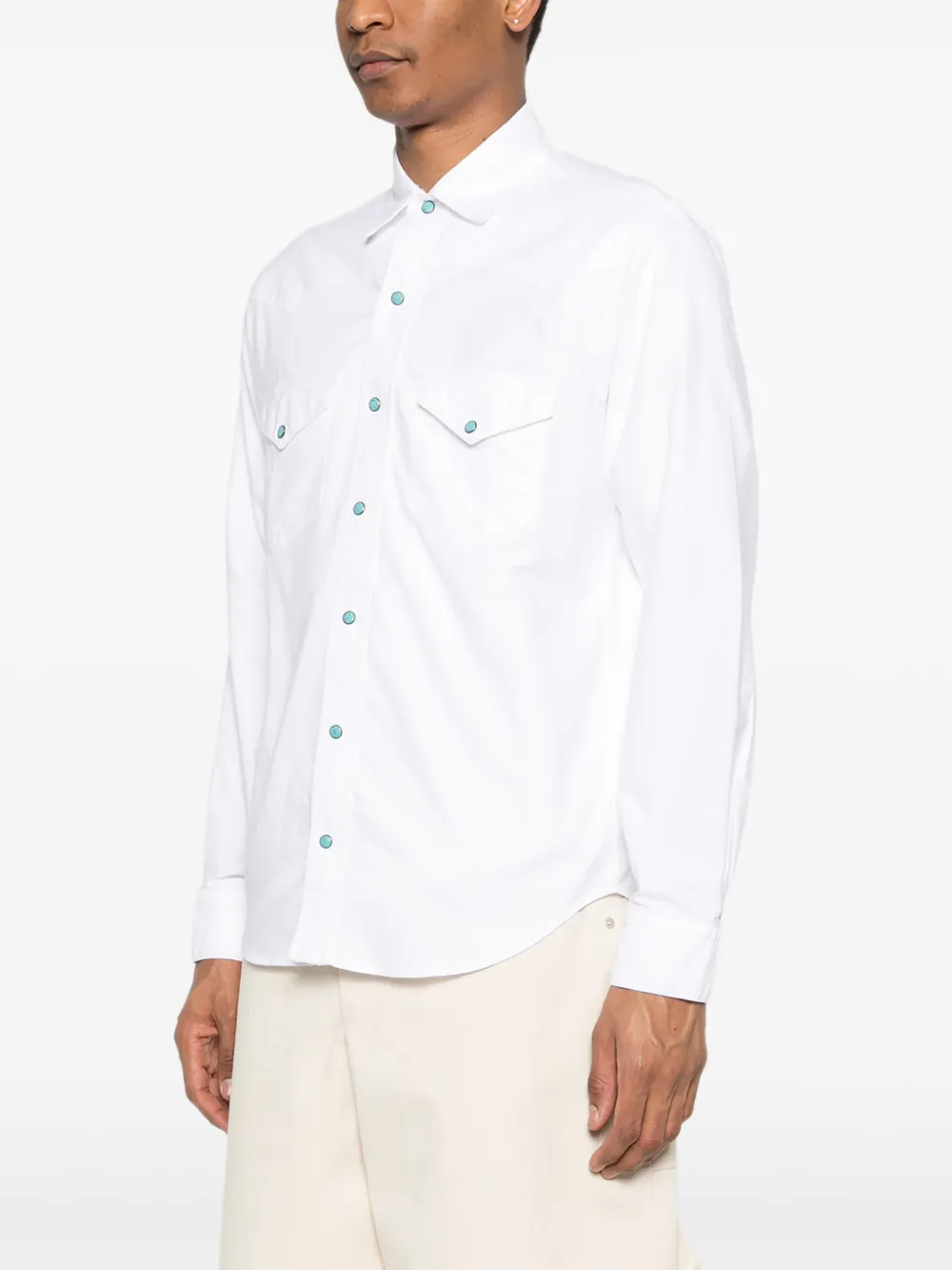  Chesapeakes Button Chest-pocket Shirt - White 