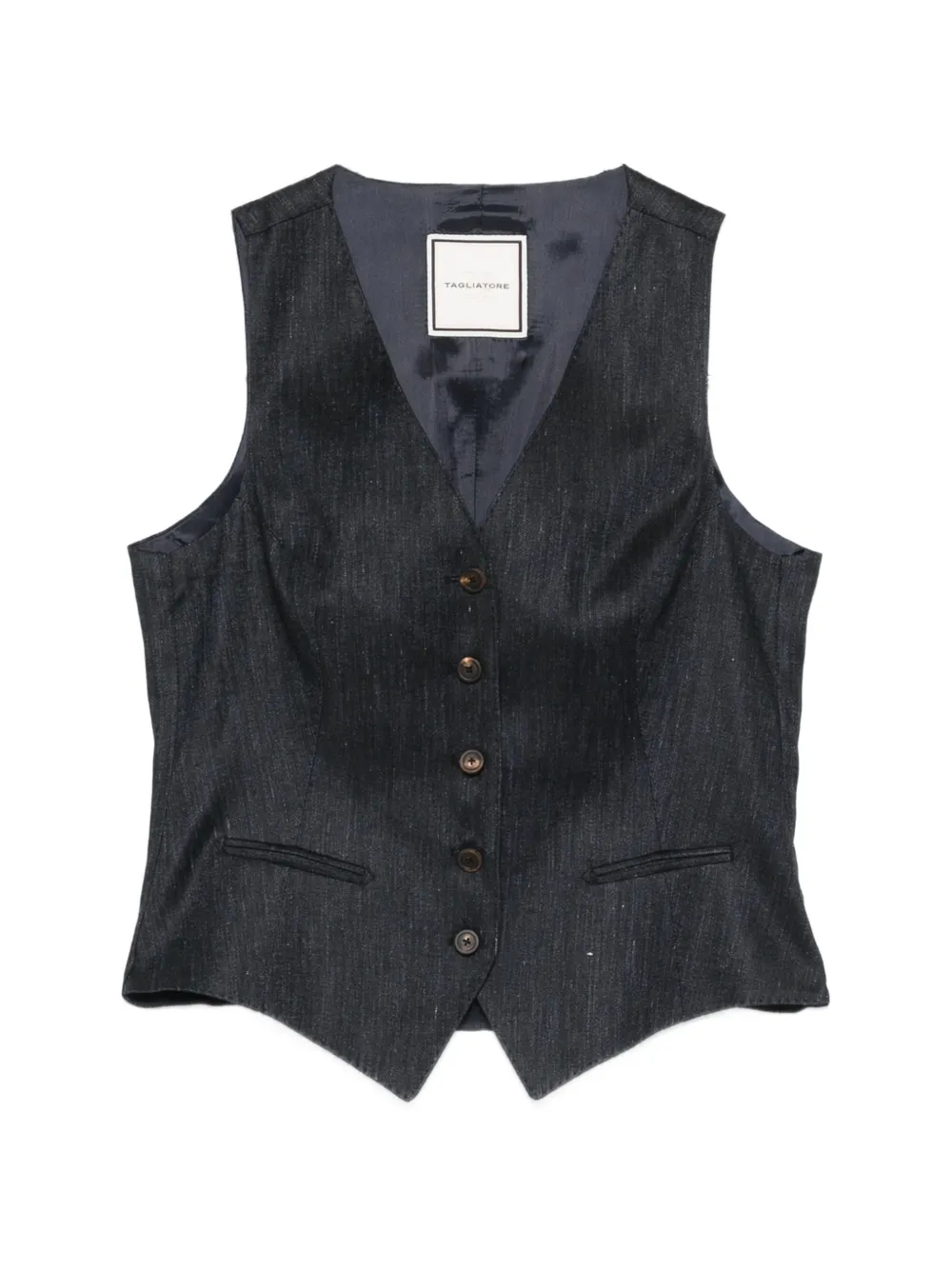 Tagliatore Gracie button waistcoat - Blau