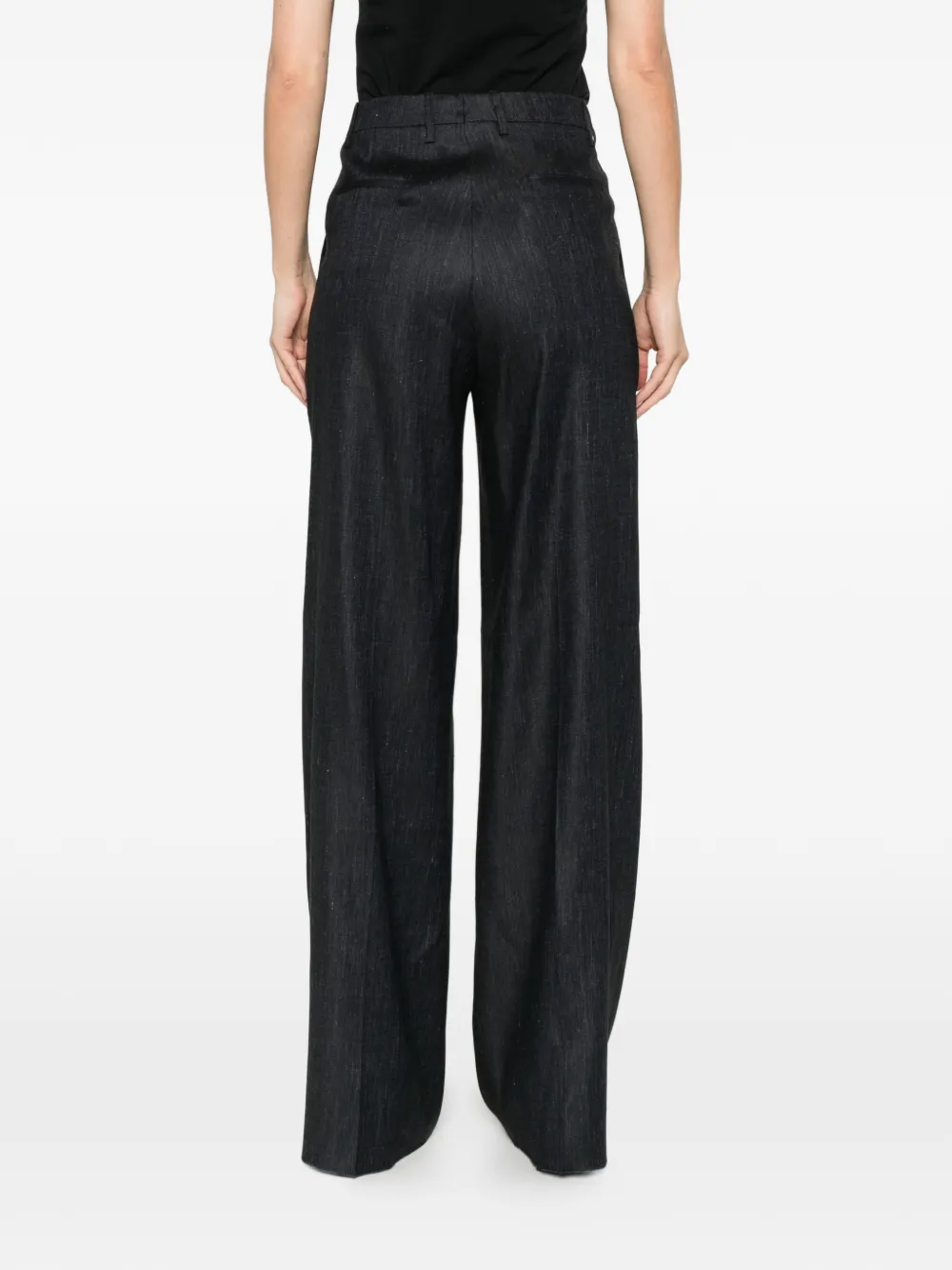 Tagliatore Ebony geplooide broek Blauw