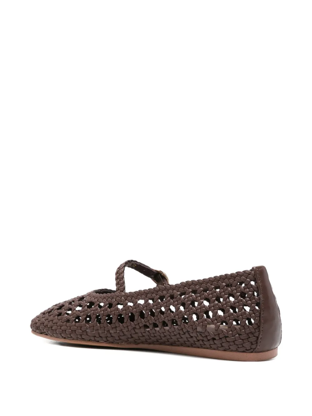  Zolfo Woven Strap Ballet Flat - Brown 