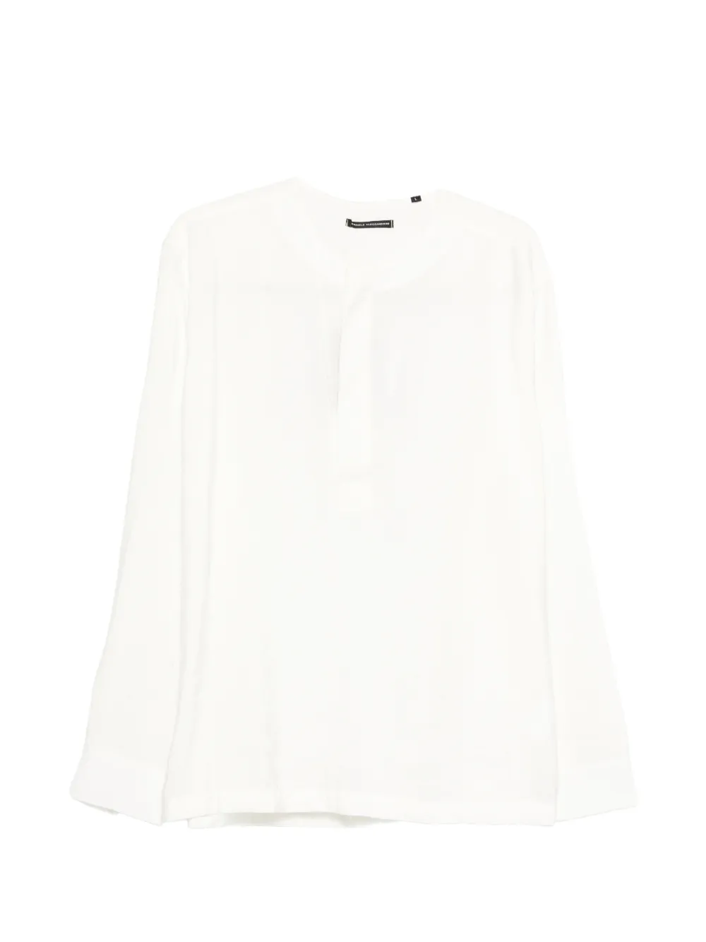 Daniele Alessandrini long-sleeved polo shirt - Bianco