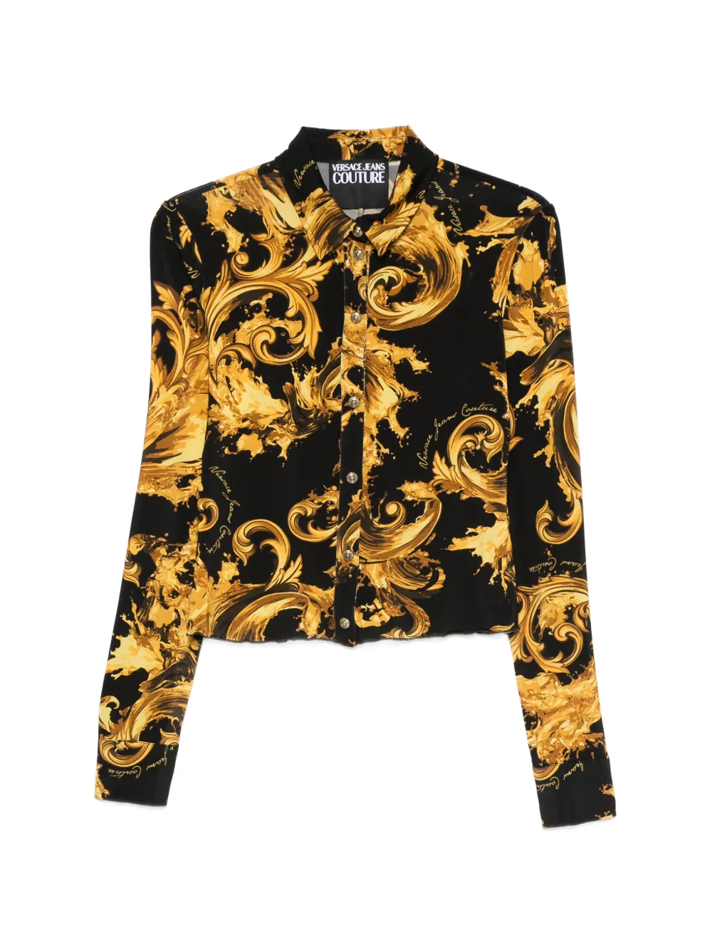 Versace Jeans Couture Barocco-print shirt - Giallo