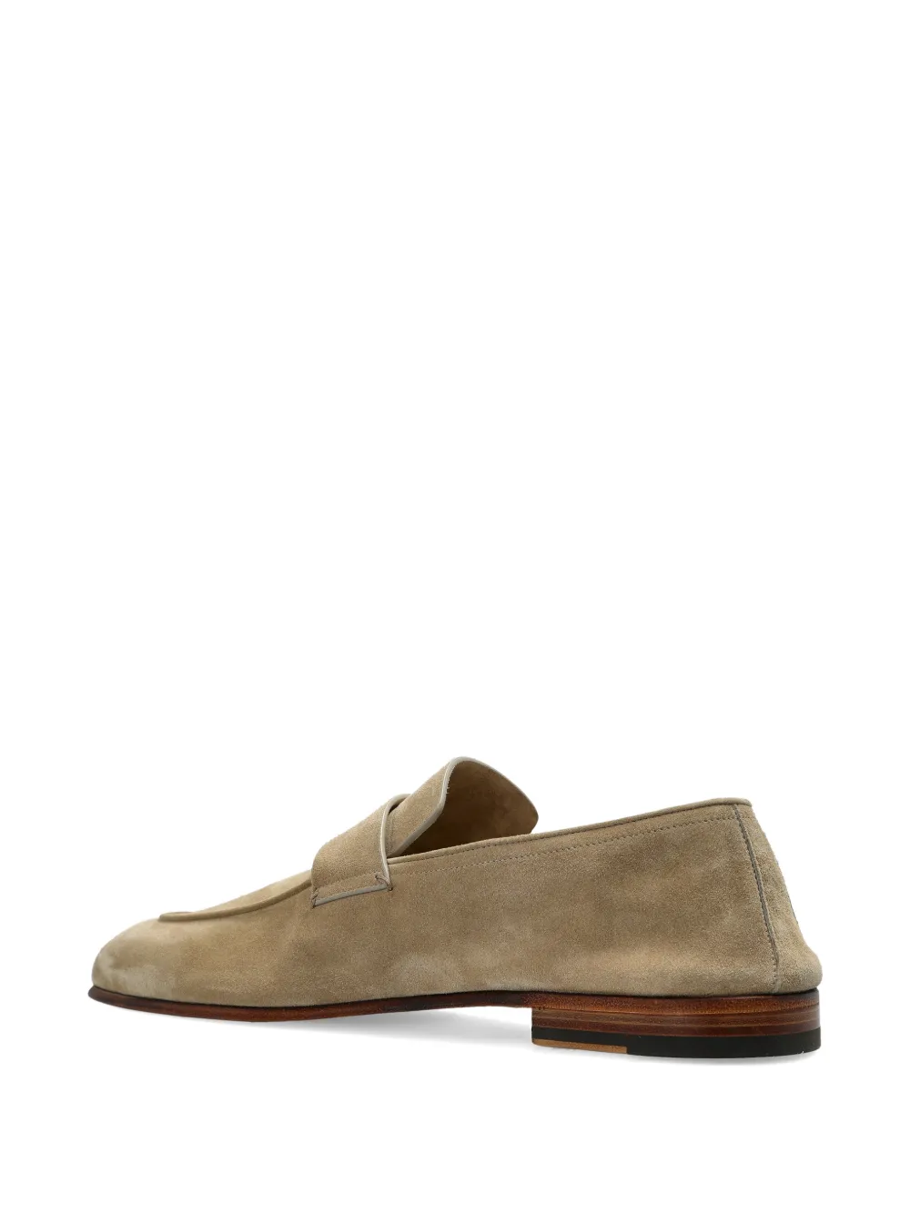 Eleventy Loafers met suède bandje Beige