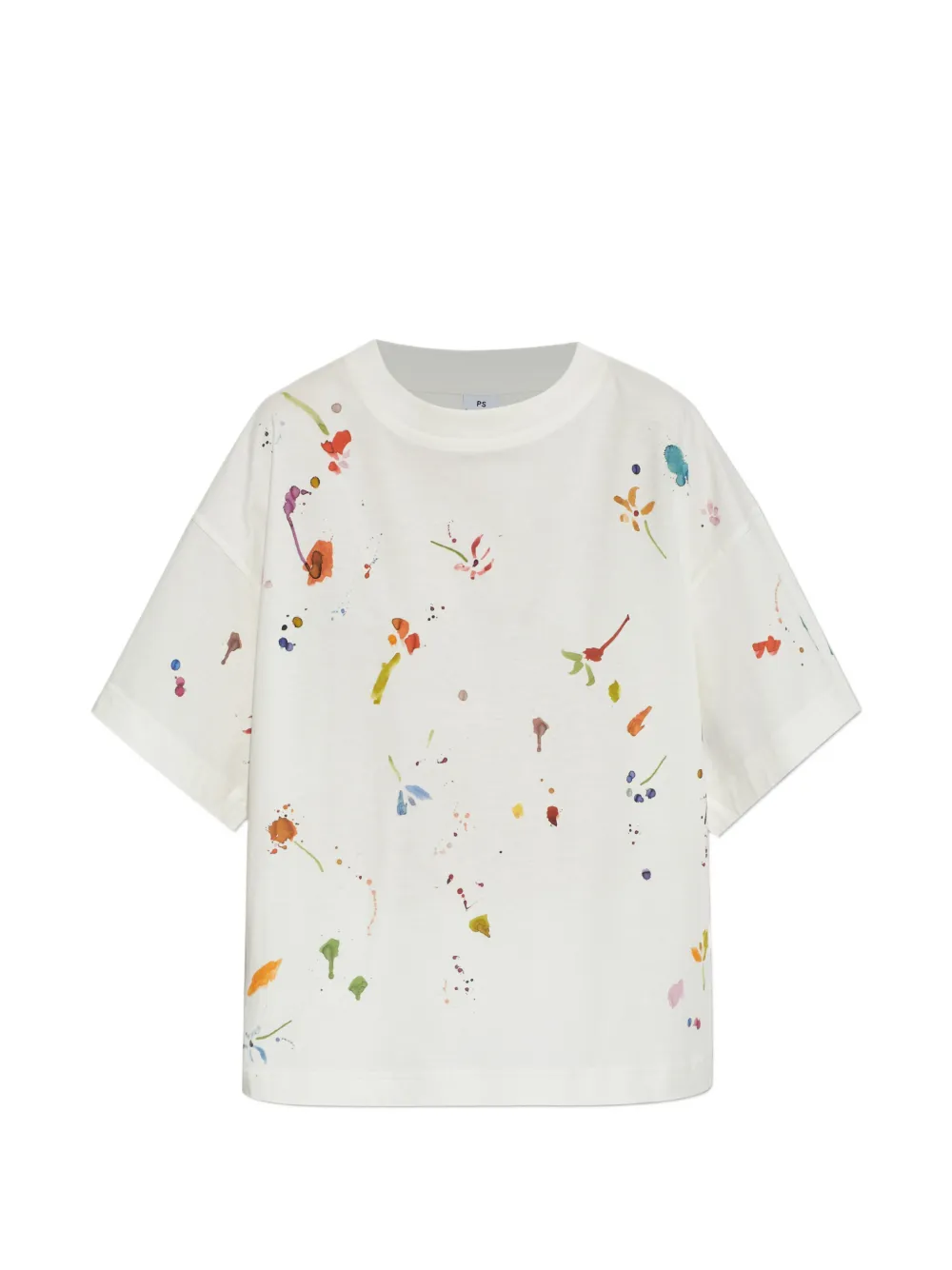 PS Paul Smith splatter-print T-shirt - Toni neutri