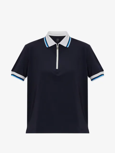 BOGNER Laurina zip striped polo shirt
