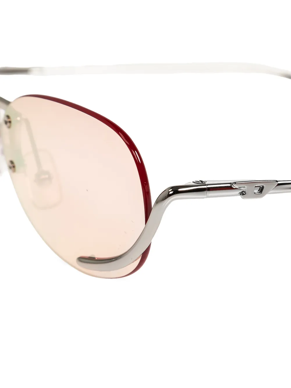  Diesel Oval-frame Sunglasses - Silver 