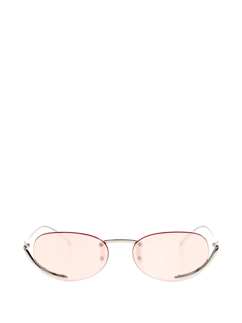 Diesel oval-frame sunglasses - Argento