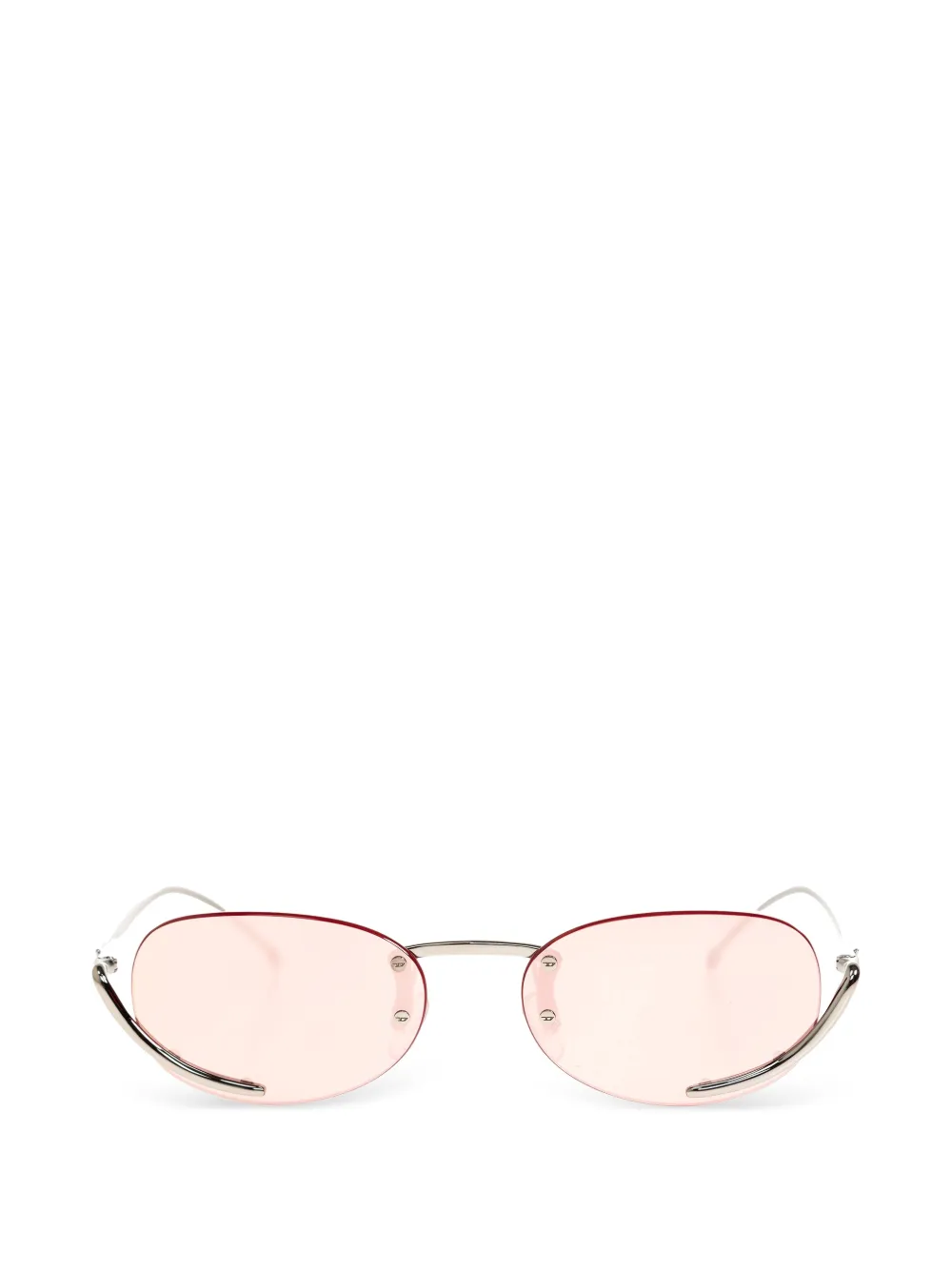 Diesel oval-frame sunglasses - Argento