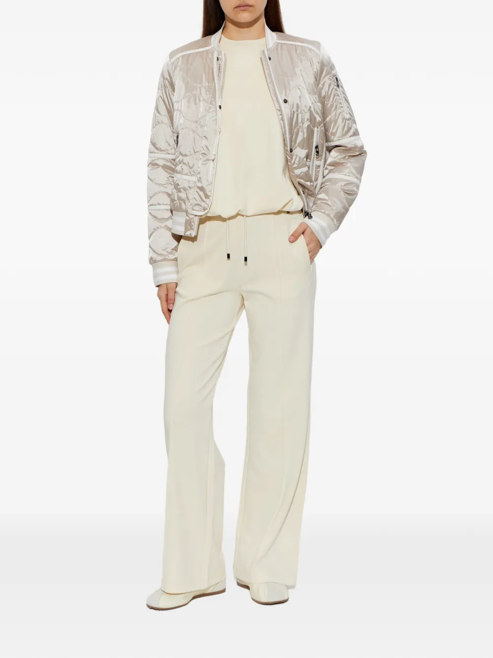  Bogner Lia Quilted Zip Jacket - Neutrals 