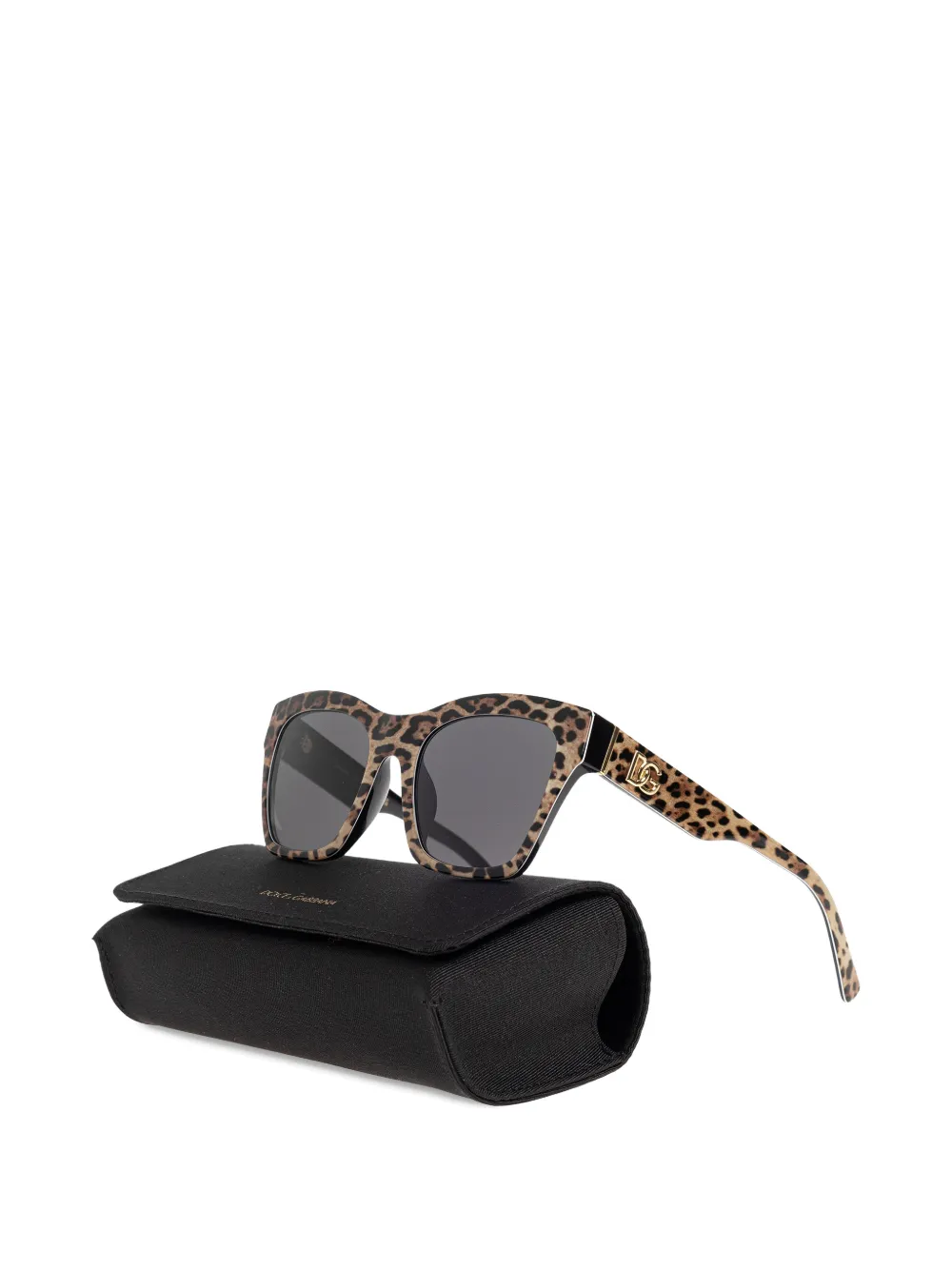Dolce & Gabbana Eyewear Zonnebril met luipaardprint Beige