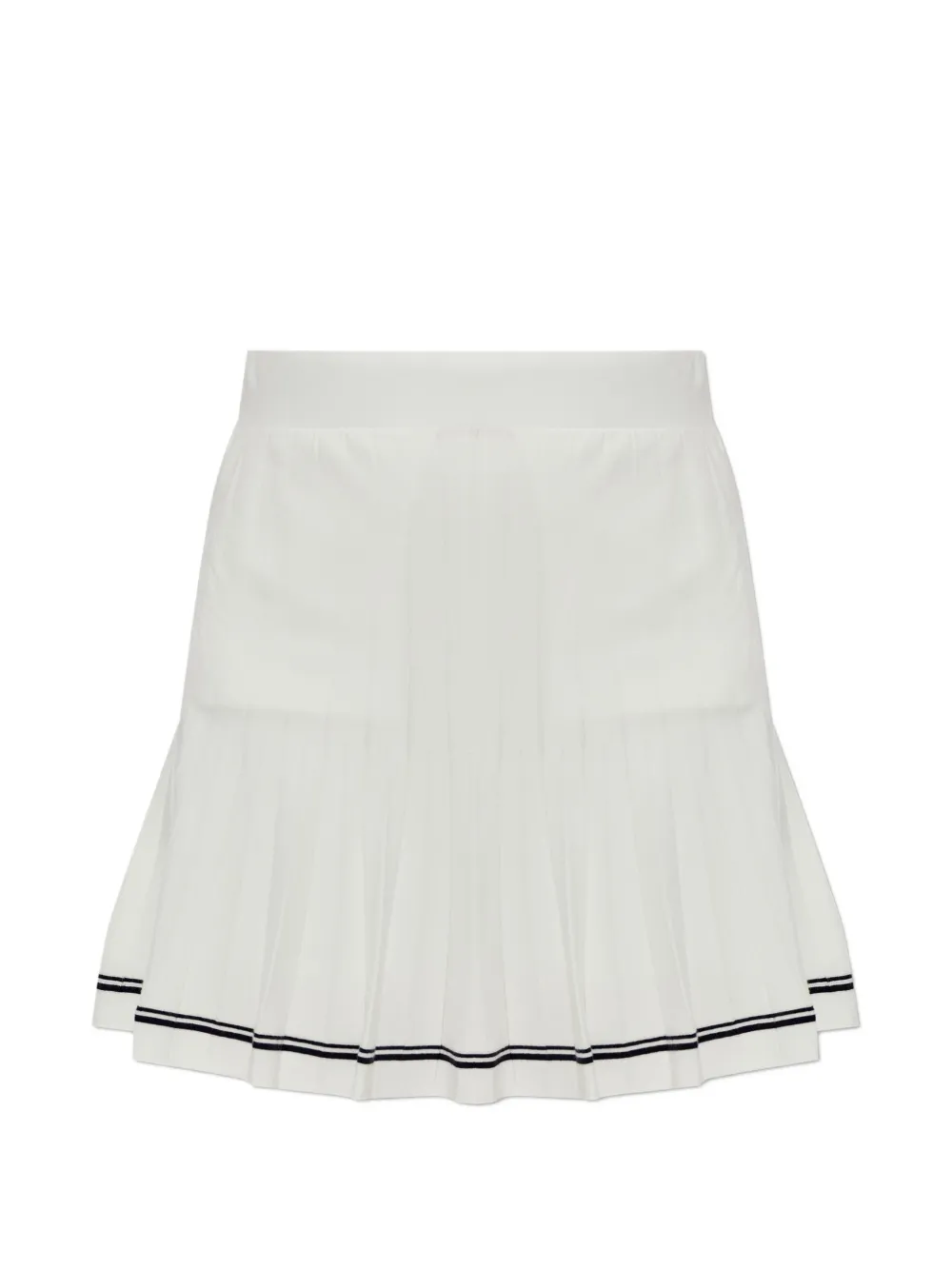 BOGNER Myra pleated striped skirt - Bianco