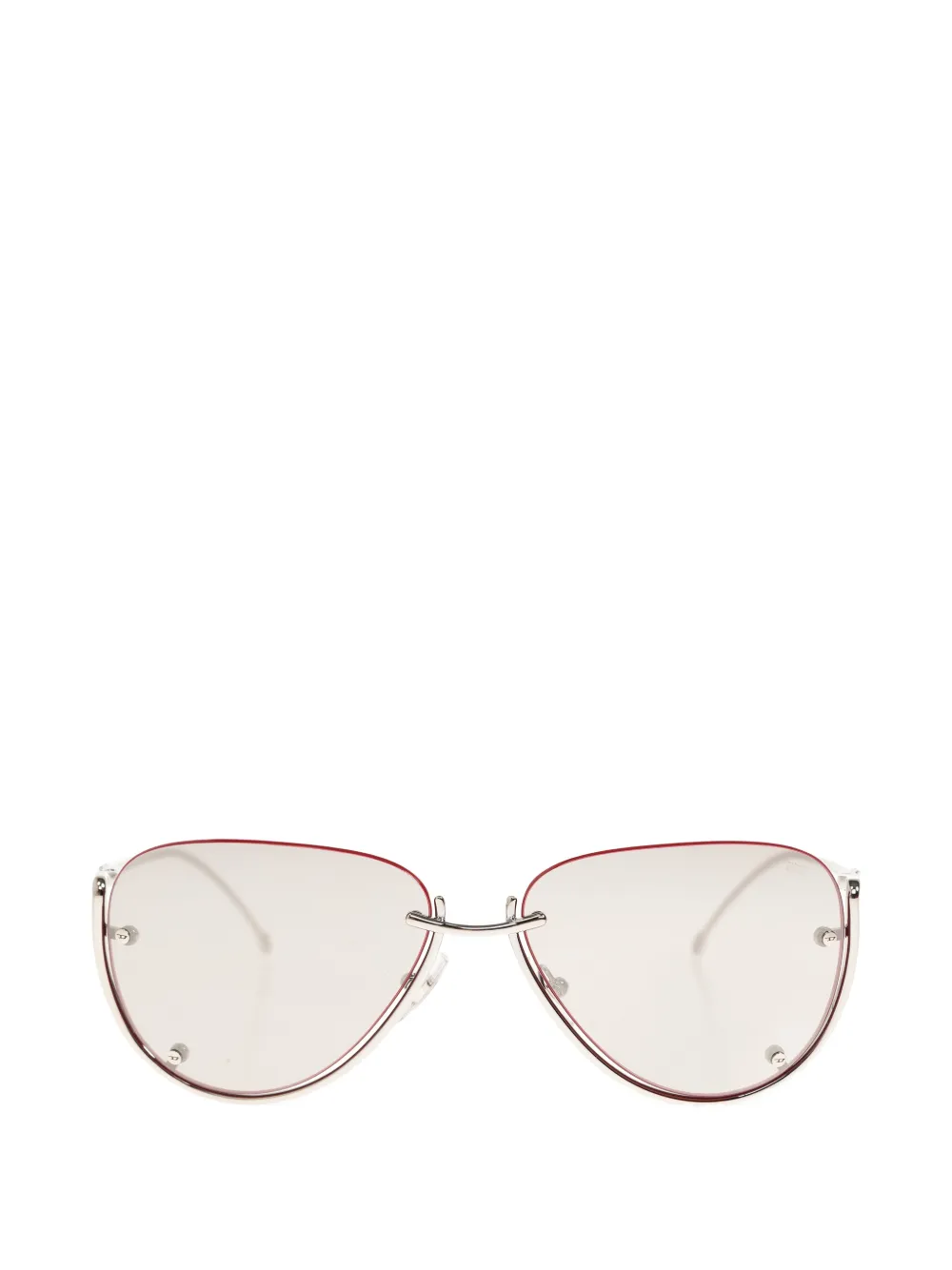 Diesel silver frame sunglasses - Rosso