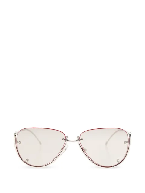 Diesel silver frame sunglasses