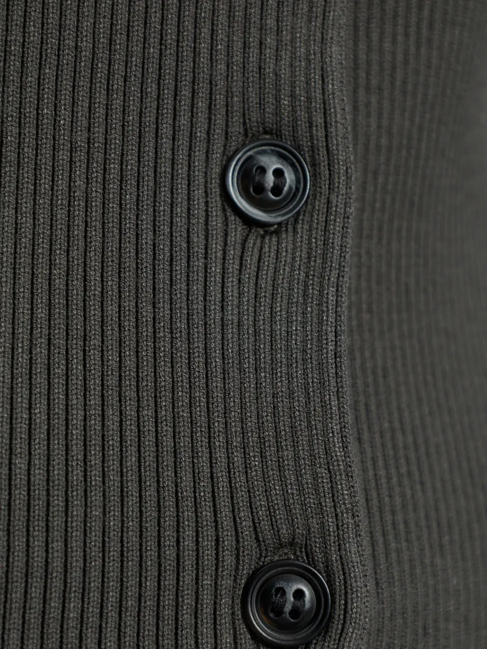 SAMSOE Saane ribgebreid vest Grijs