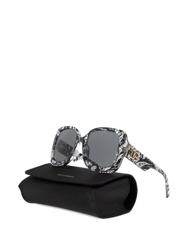 Dolce & Gabbana Eyewear スクエアフレーム サングラス | ブラック