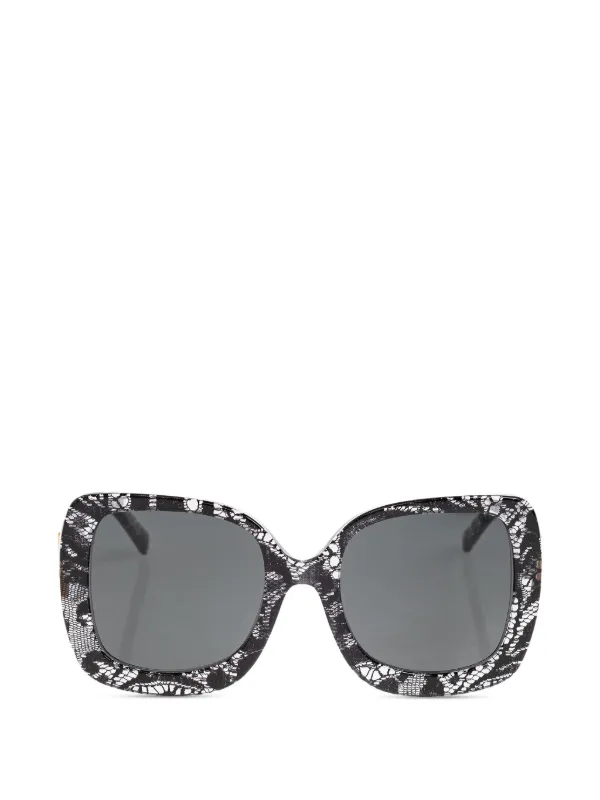Dolce & Gabbana Eyewear スクエアフレーム サングラス | ブラック