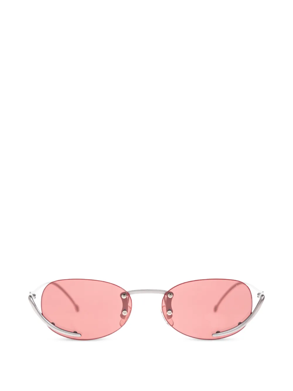 Diesel oval frame sunglasses - Argento