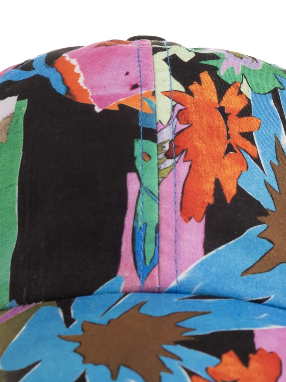  Paul Smith Floral Print Cap - Blue 