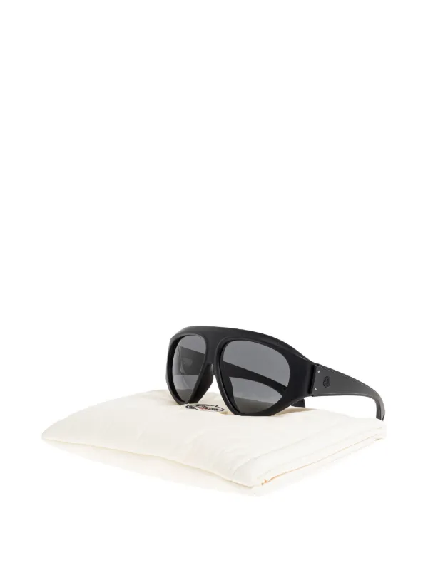 Moncler Eyewear Zyra navigator-frame Sunglasses | Black | FARFETCH AO