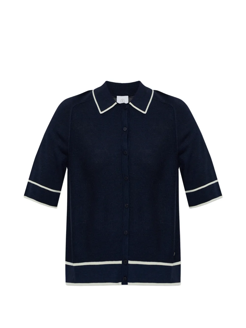 BOGNER Peaches contrast-collar cardigan - Blu