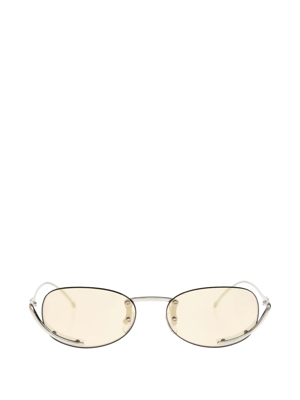 Diesel oval-frame sunglasses - Argento