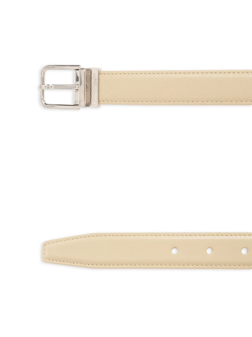 Dolce & Gabbana Leren gespriem Beige
