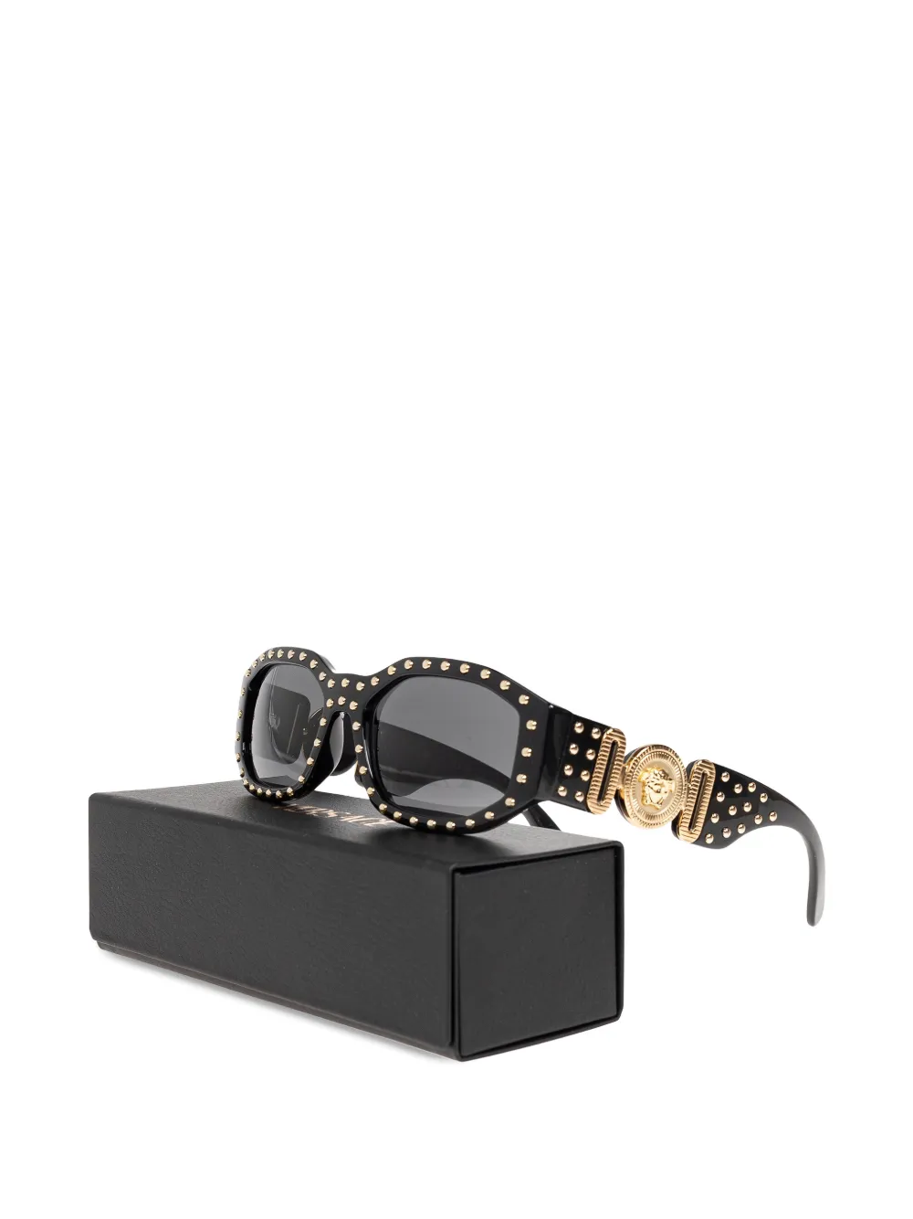 Versace studded rectangle sunglasses | Image 2