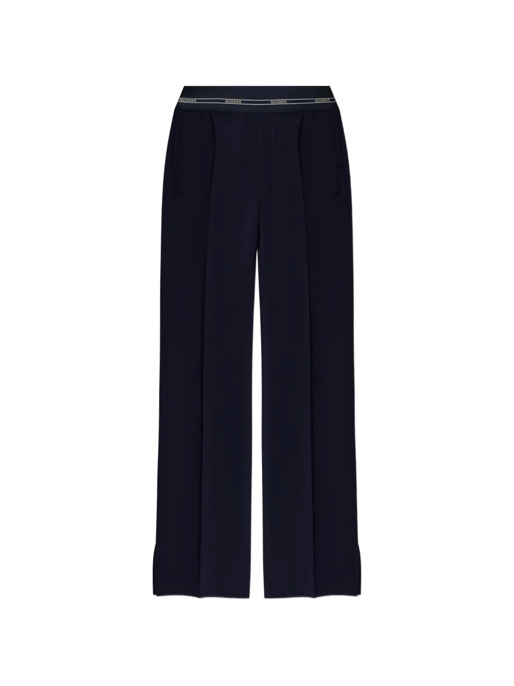 BOGNER Marlene logo-waistband trousers - Blu