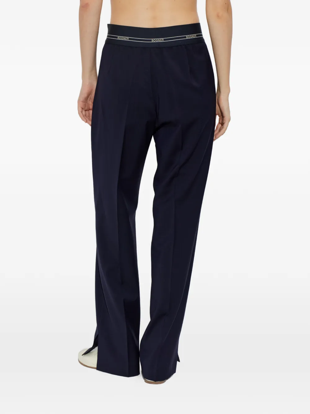 BOGNER Marlene broek met logoband Blauw