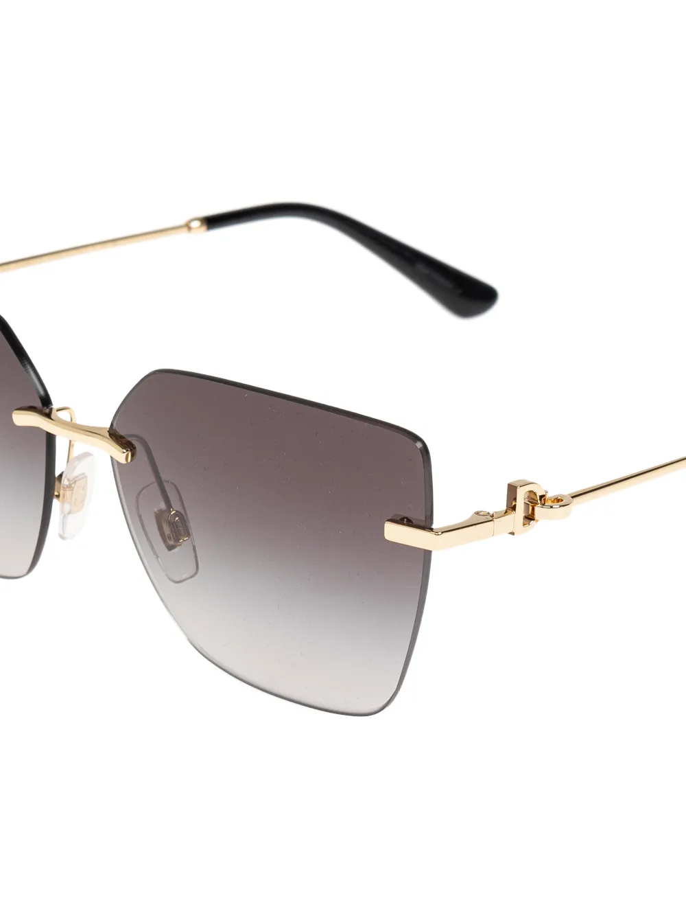Dolce & Gabbana Eyewear Zonnebril met geometrisch montuur Grijs