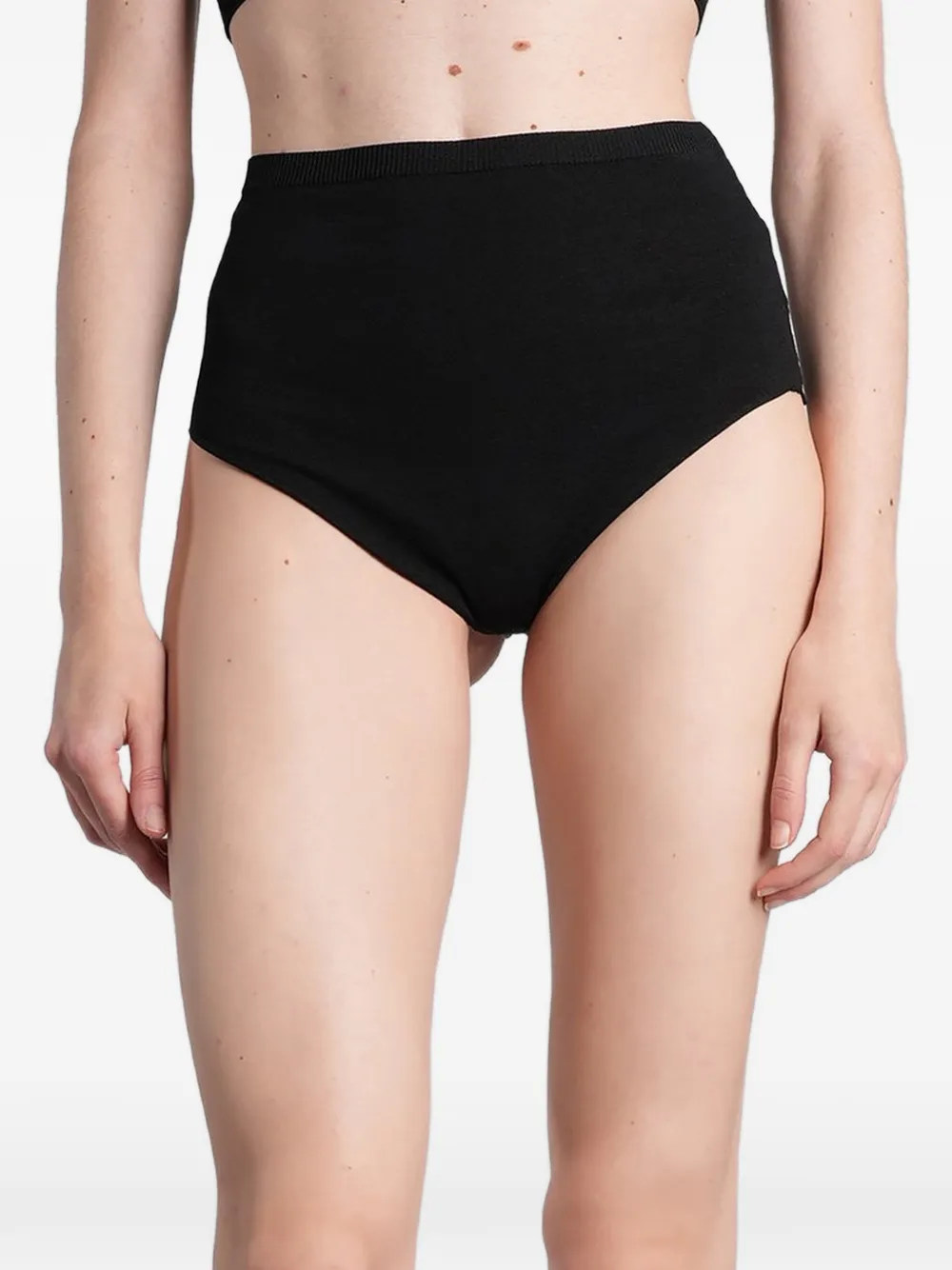Laneus high-waisted knitted briefs - Nero
