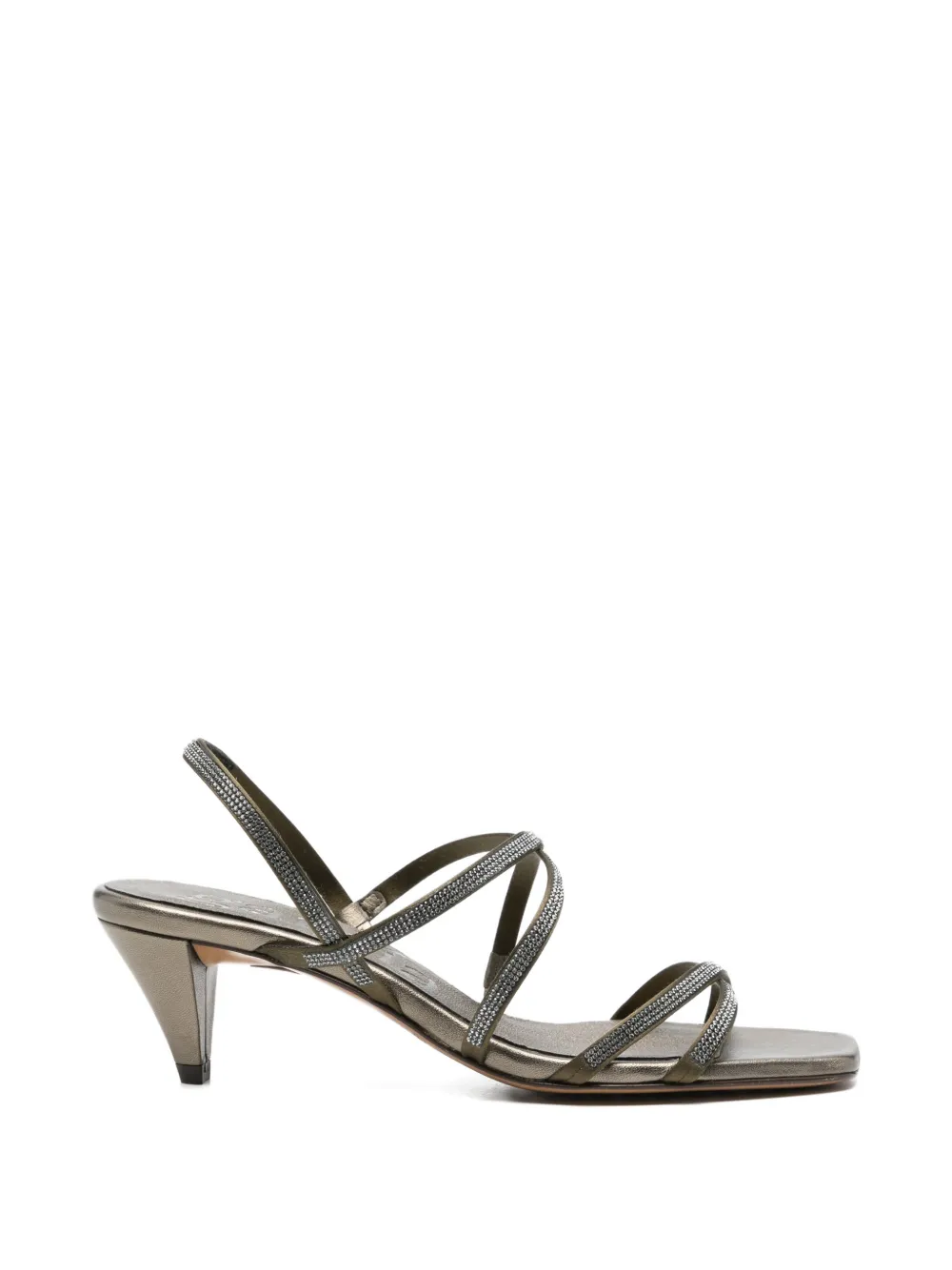 Pedro Garcia Andy embellished-strap sandals Groen