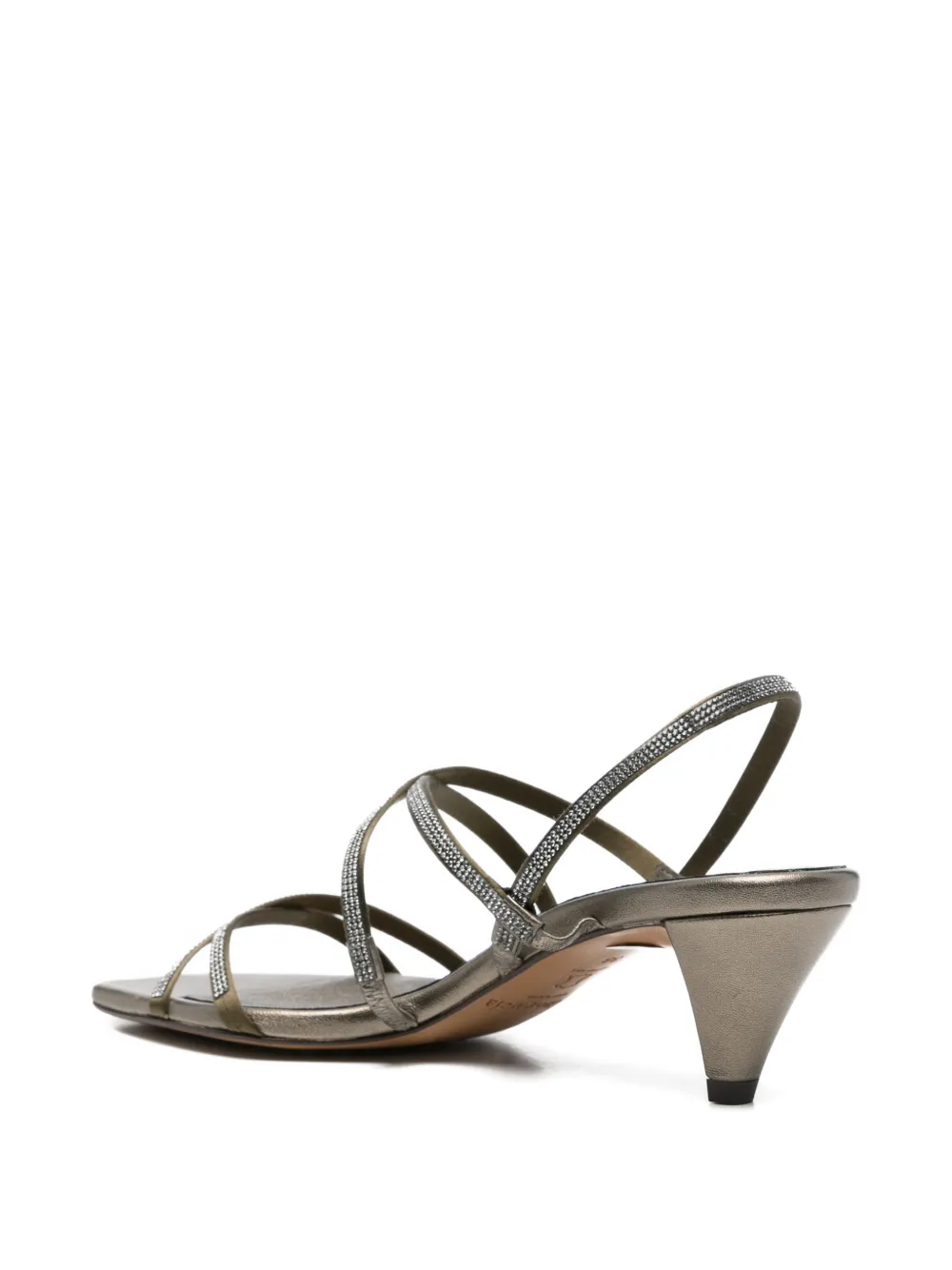 Pedro Garcia Andy embellished-strap sandals Groen