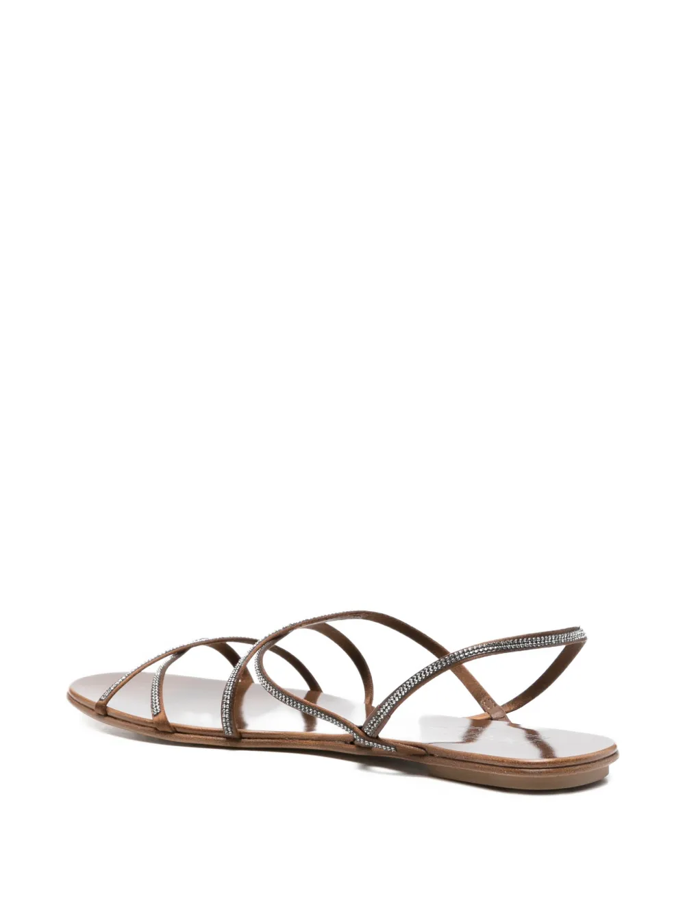 Pedro Garcia Esme crystal-embellished-strap sandals Bruin