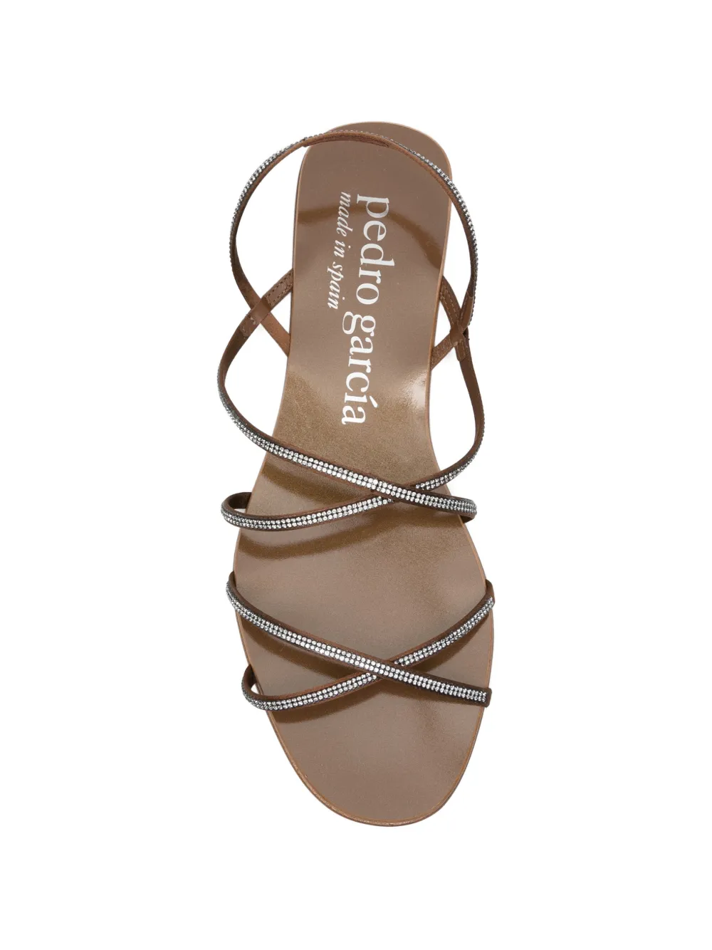 Pedro Garcia Esme crystal-embellished-strap sandals Bruin