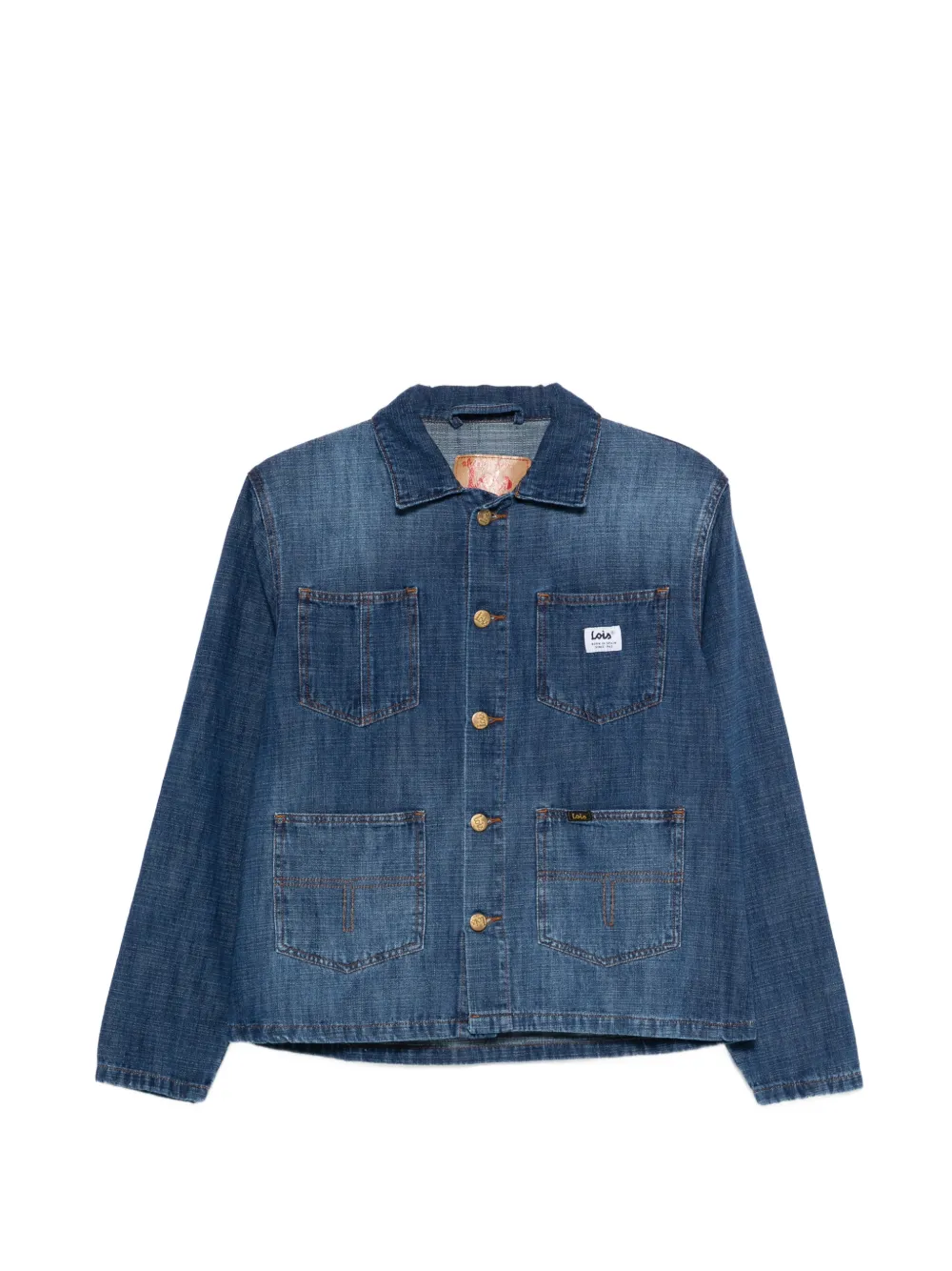 Iois Gabriela patch-pockets cotton Jacket - Blu