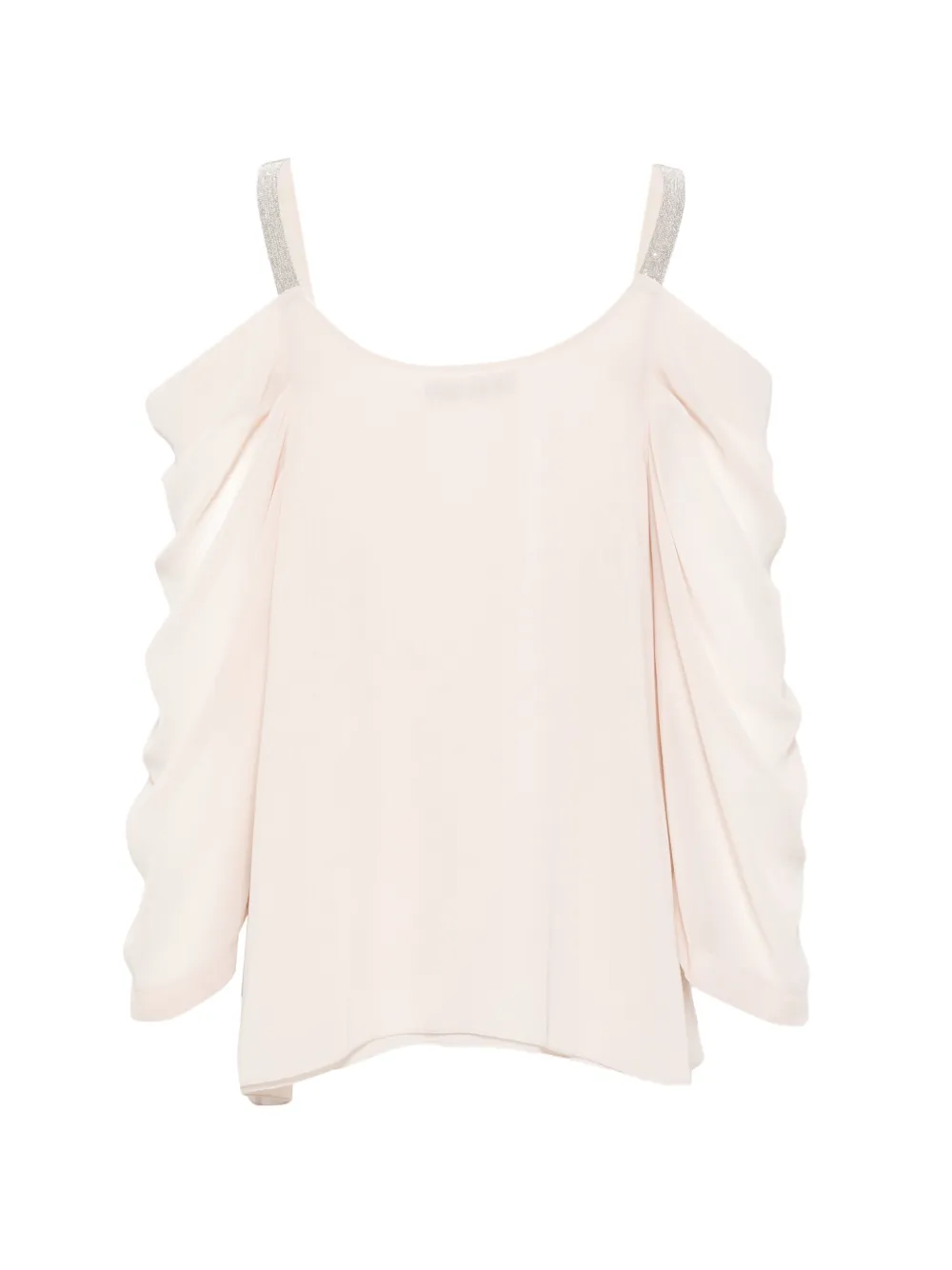  D.exterior Cold-shoulder Blouse - Neutrals 